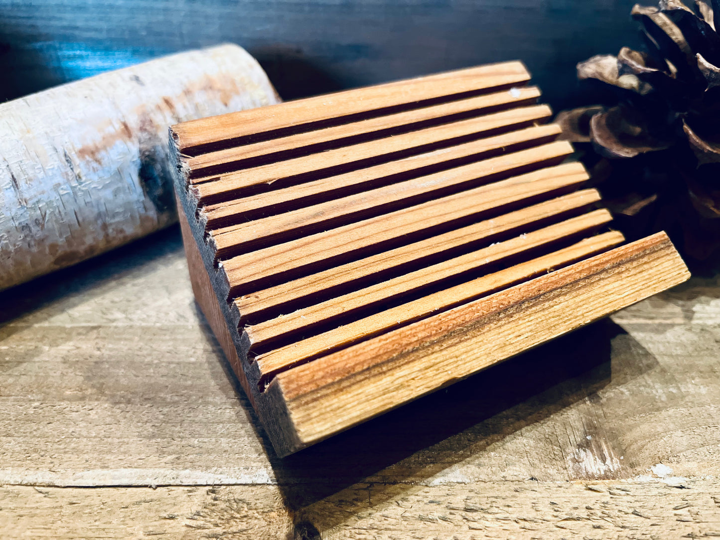 WOODEN SOAP HOLDER